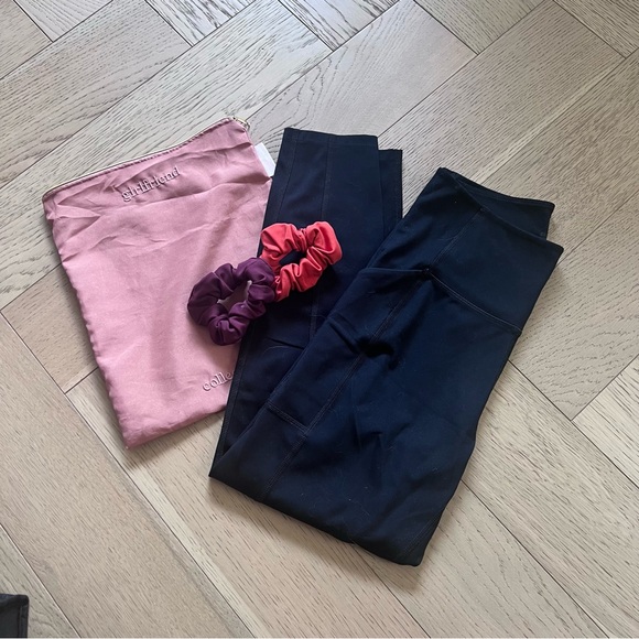 Girlfriend Collective Compressive Pocket Legging + 2 l Scrunchies - Picture 2 of 3